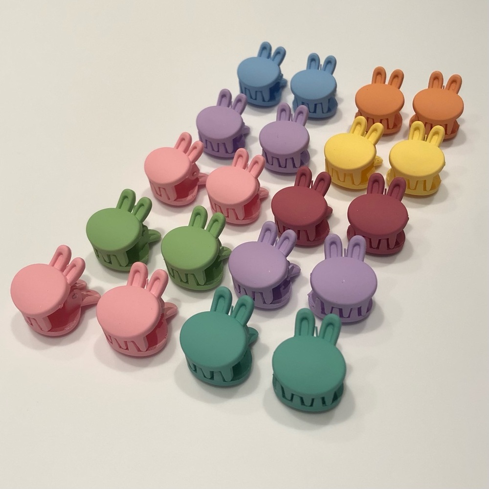 Set of 2 Small Bunny Hair Clips